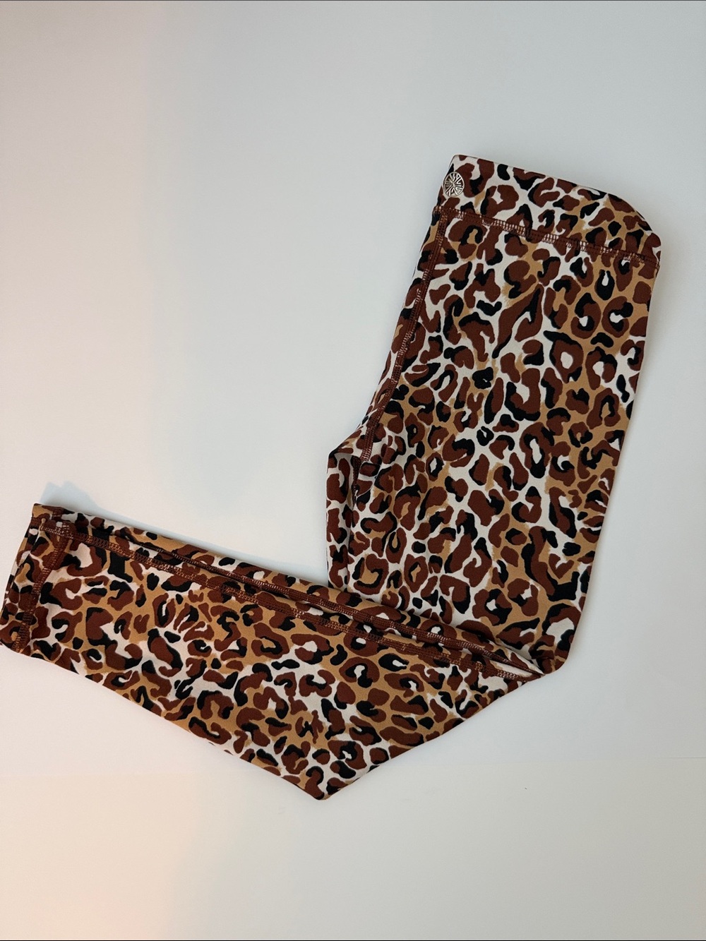 Lilly Pulitzer Girls Leopard Print Leggings in Brown & Black